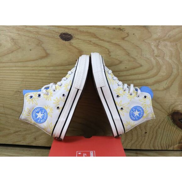 New Converse Sneakers Womens 7 White Much Love Be Nice Chucks All Star Mens 8